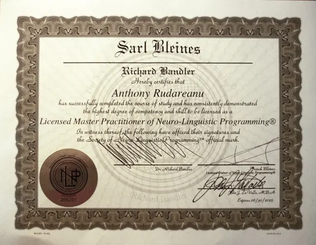 Aperçu du diplôme de maître praticien en programmation neurolinguistique